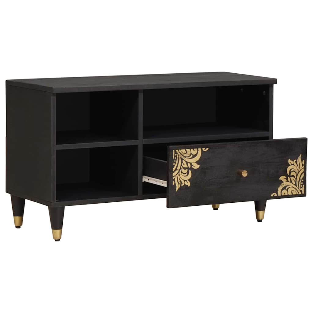 TV-Schränk Honigbraun 80 x 33 x 46 cm Massivholz Mango