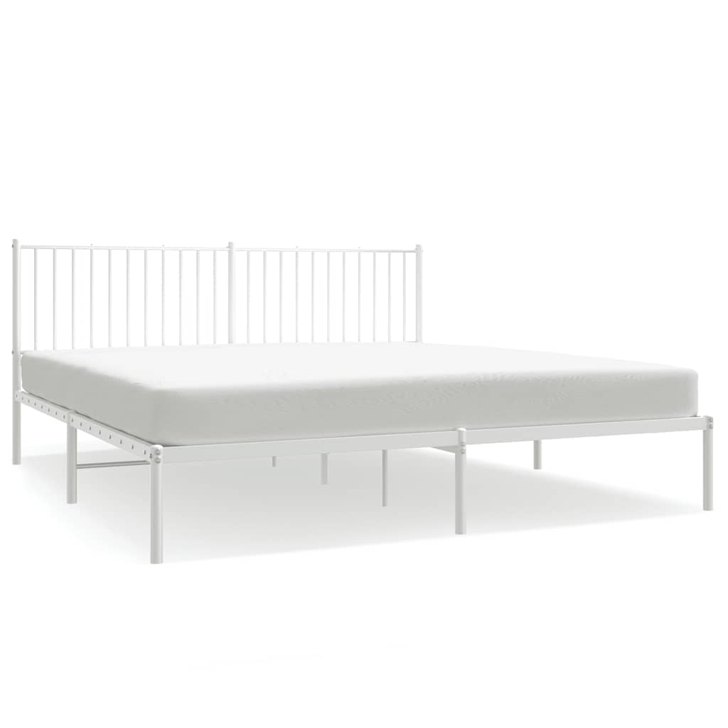 Bettgestell Metall Schwarz 75x190 cm
