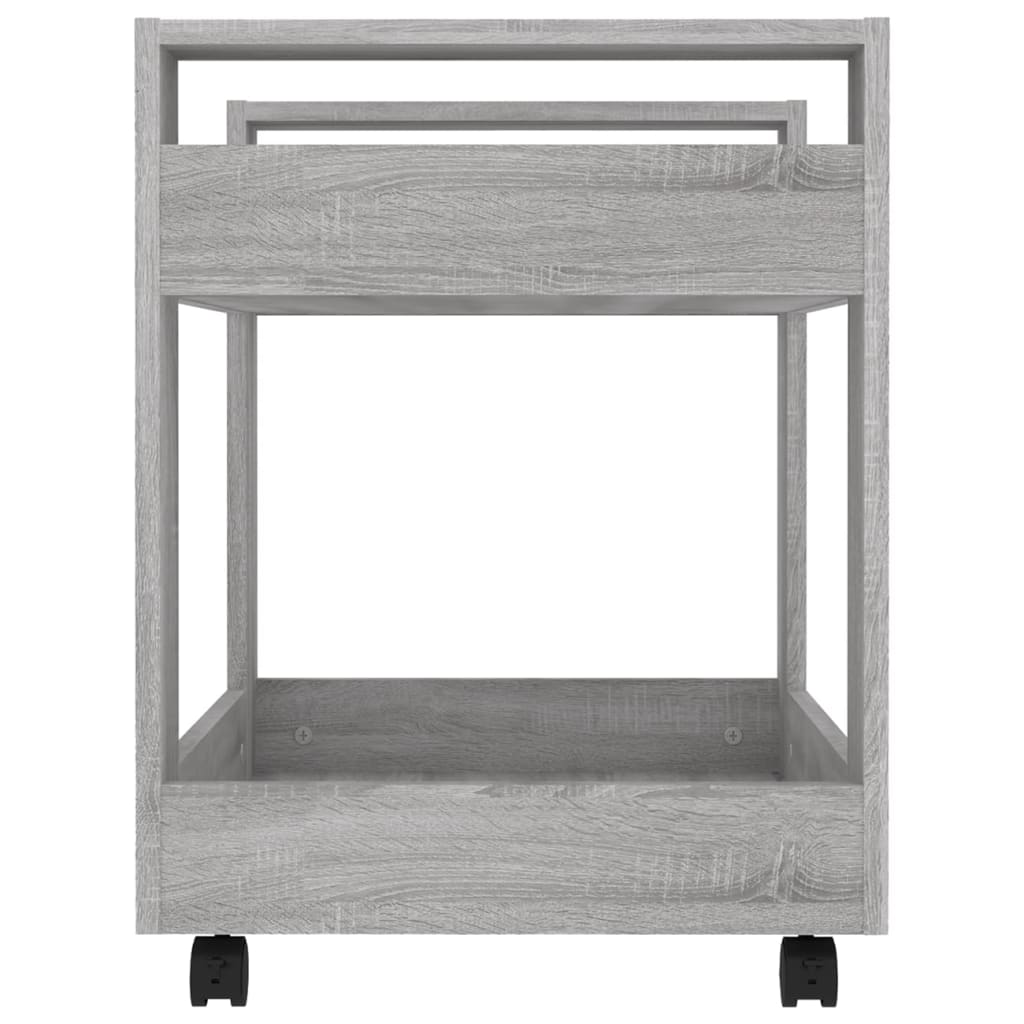 Bürowagen Weiß 60x45x60 cm Holzwerkstoff