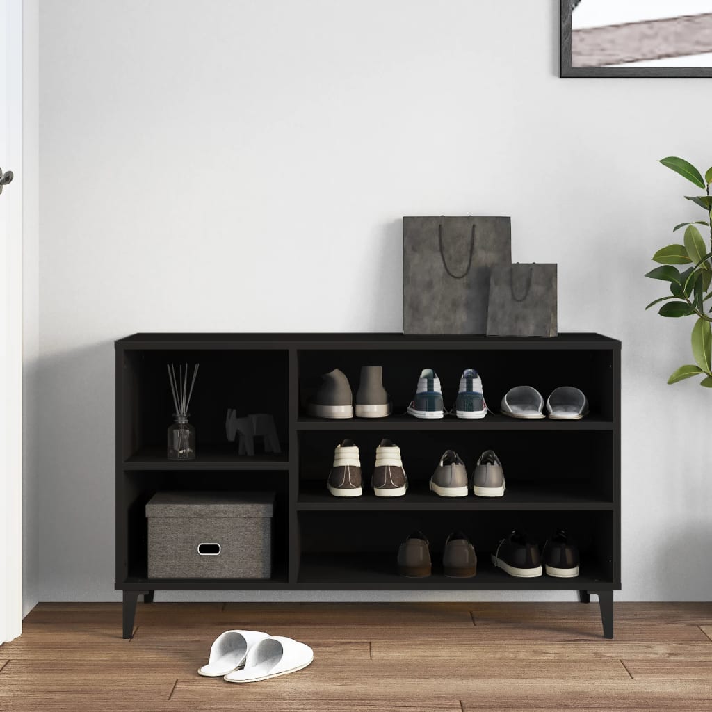 Schuhregal Weiß 102x36x60 cm Holzwerkstoff