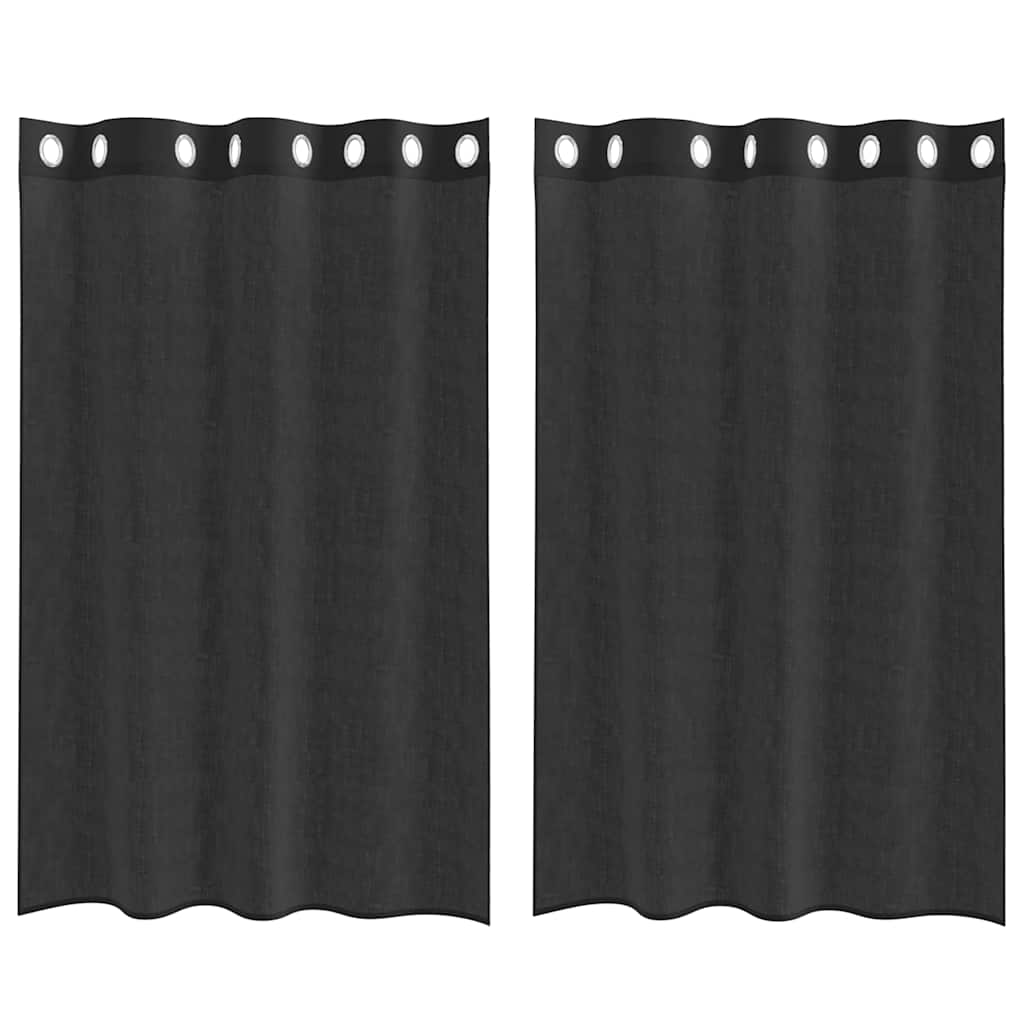 Voile Vorhänge mit Ösen 2 Stk. Apfelgrün 140x140 cm