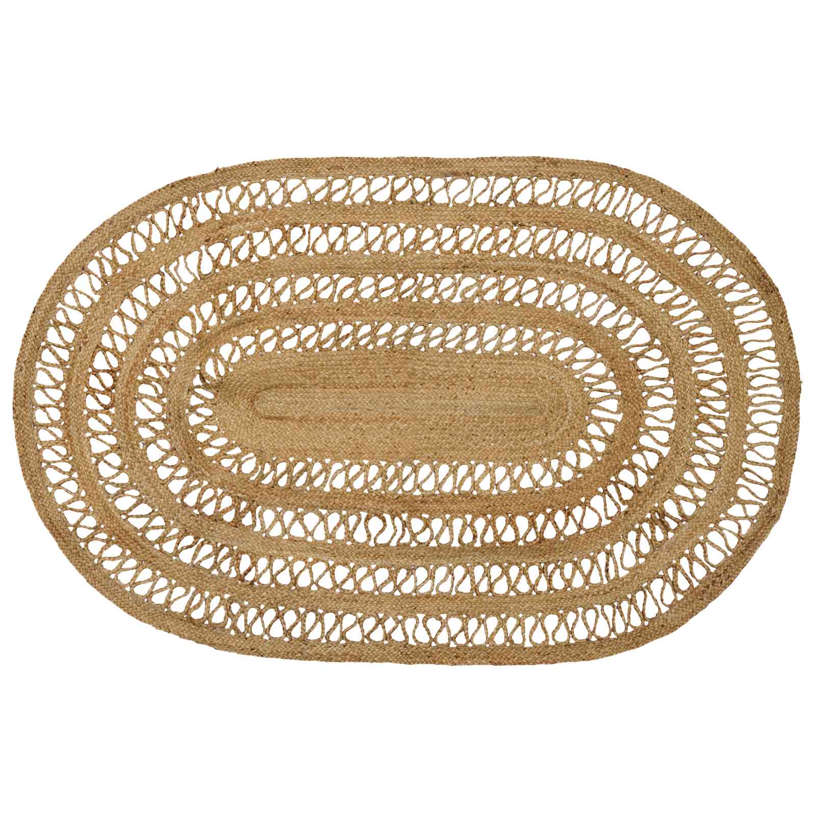 Bereichsteppiche Natur 100 x 152 cm Jute