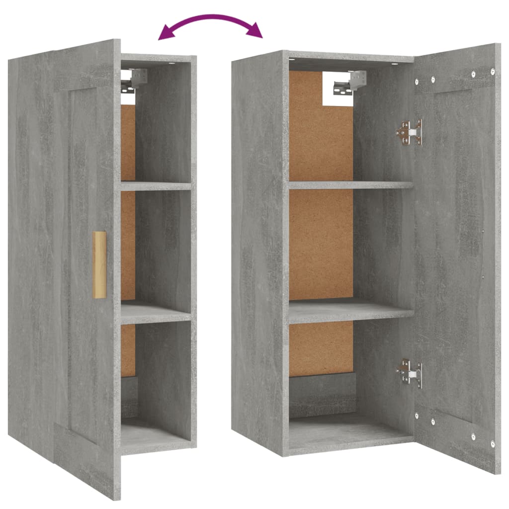 Wandschrank Weiß 35x34x90 cm Holzwerkstoff