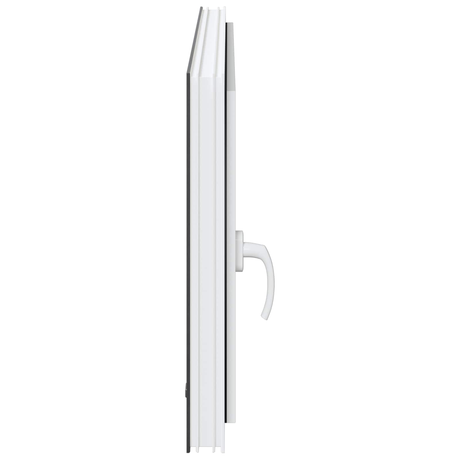 Kellerfenster RISOR 50 x 50 cm PVC und Glas Weiß