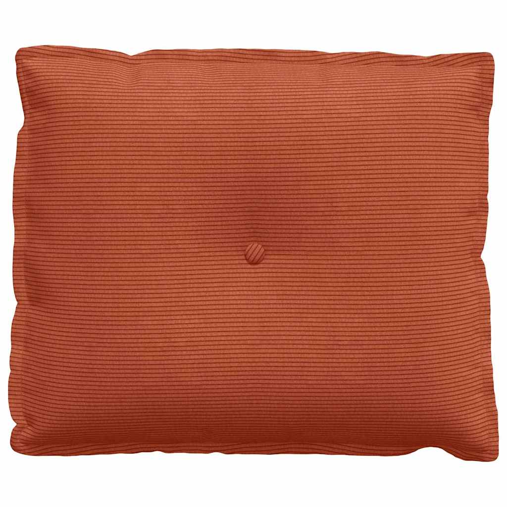 Rückenkissen Hellgrau 50 x 45 cm Cordstoff