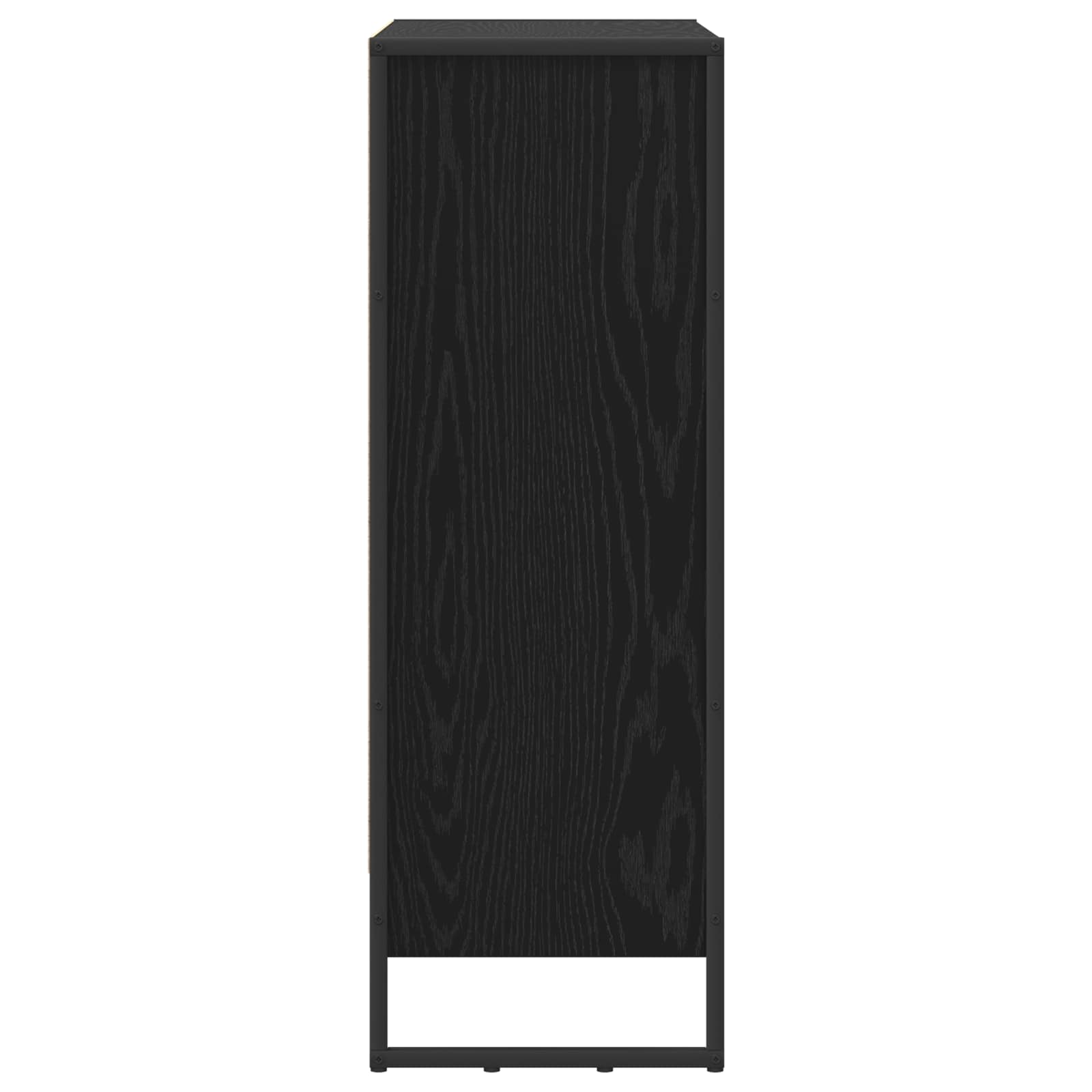 Bücherregal 2 pcs Schwarz Eichen-Optik 60 x 30 x 189,5 cm