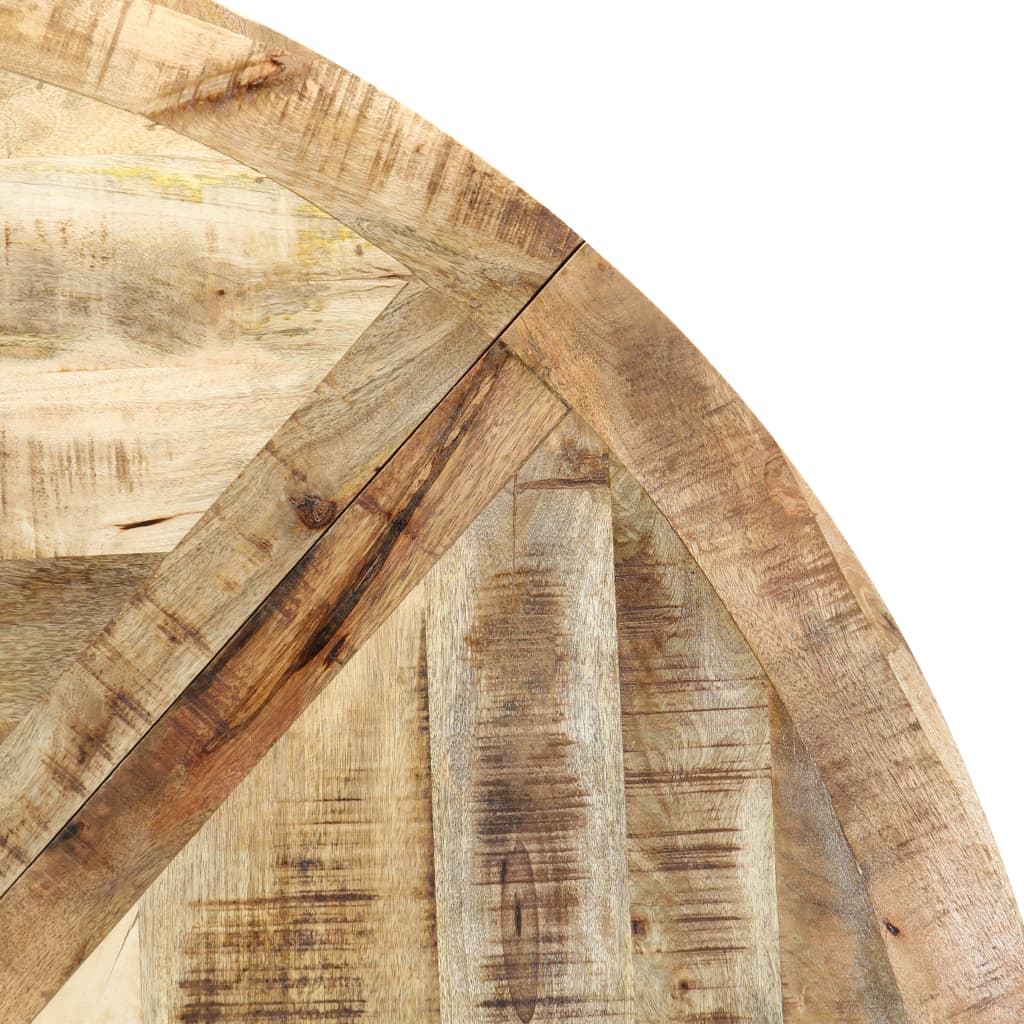 Esstisch Ø110x75 cm Raues Massives Mangoholz