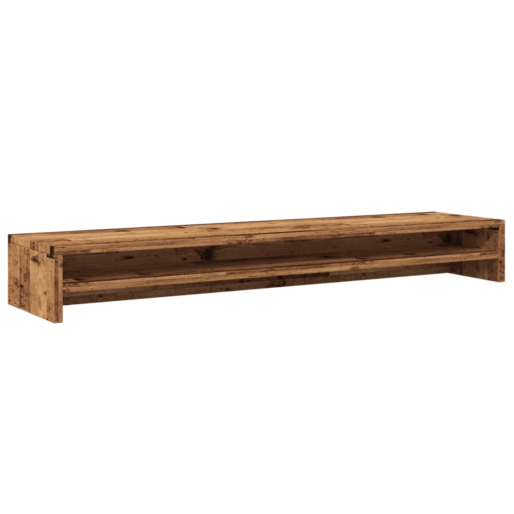 Monitorständer Weiß 100x24x13 cm Holzwerkstoff