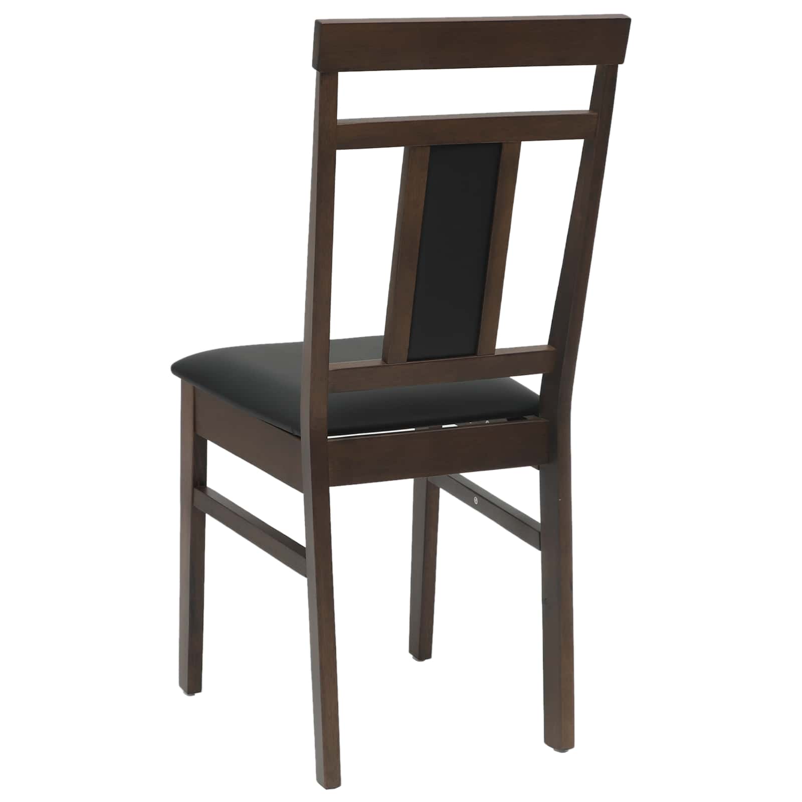 Esszimmerstuhl 2 pcs Hellbraun und hell Massives Gummiholz