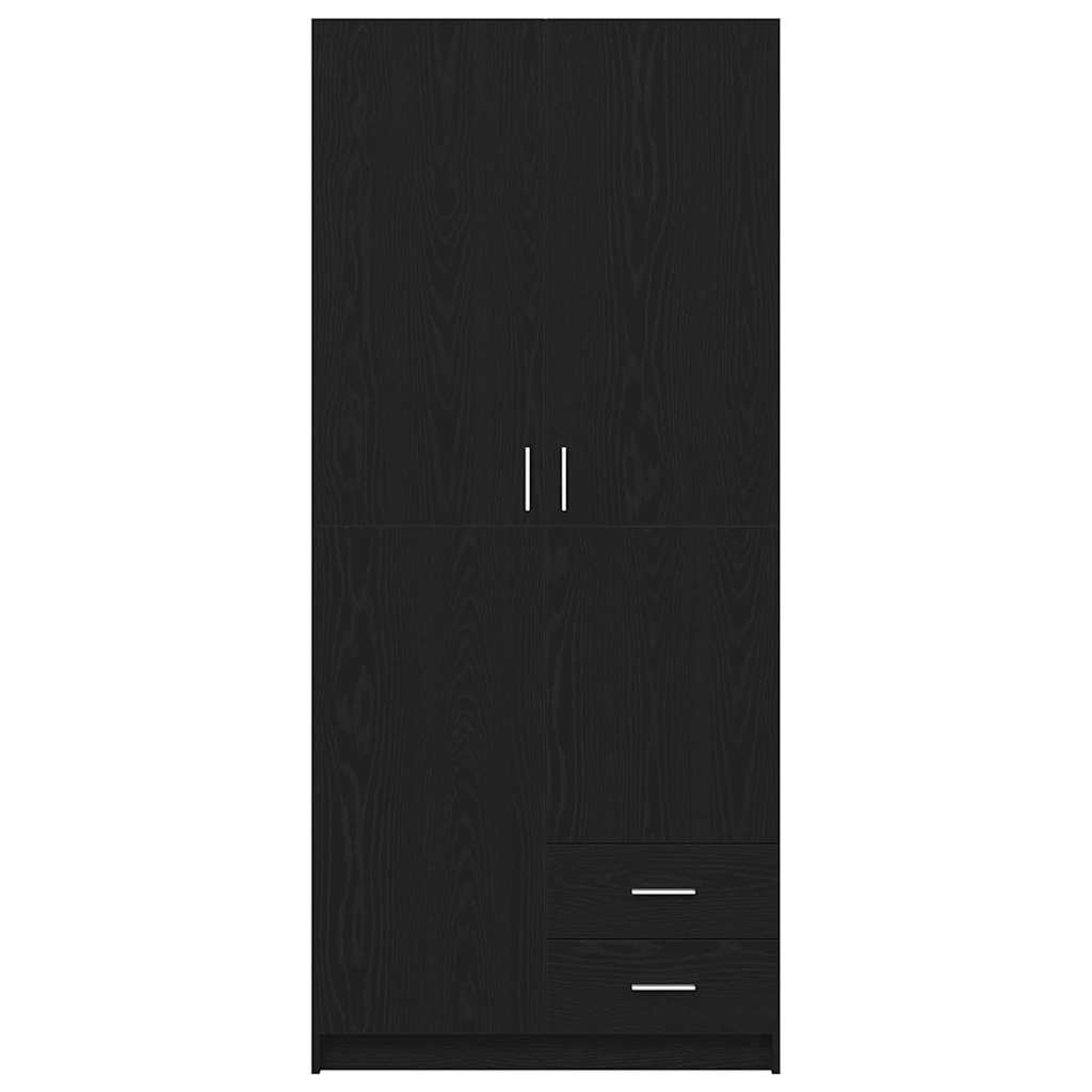 Kleiderschrank Weiß 80x52x180 cm Holzwerkstoff