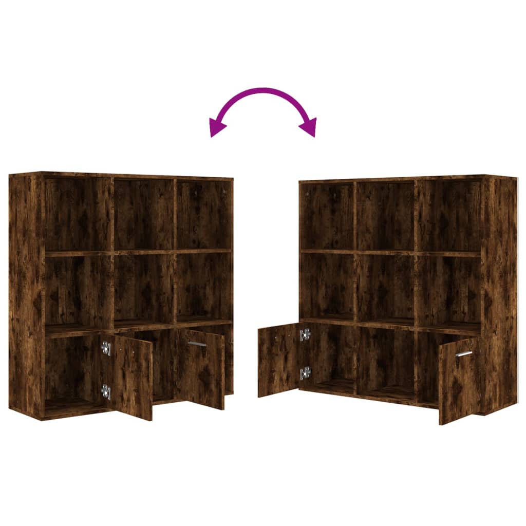 Bücherregal Weiß 98x30x98 cm Holzwerkstoff