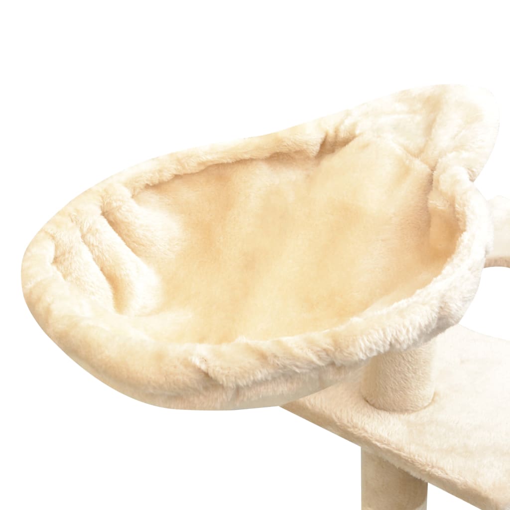 Katzen-Kratzbaum Sisal 125 cm Beige