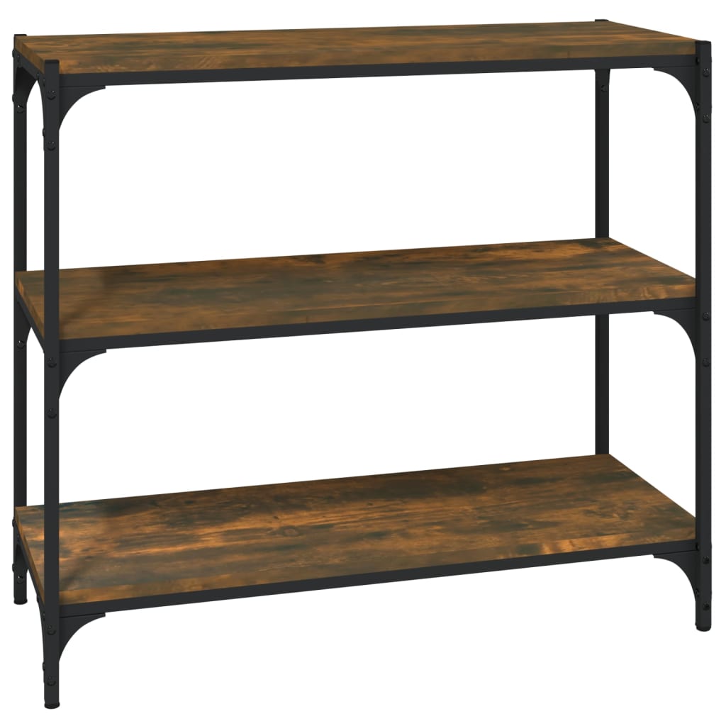 Bücherregal Schwarz 40x33x70,5 cm Holzwerkstoff und Stahl