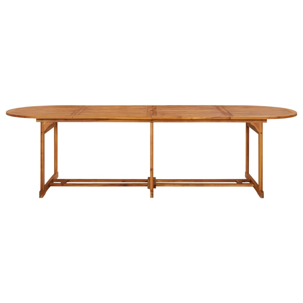 Garten-Esstisch 180x90x75 cm Massivholz Akazie