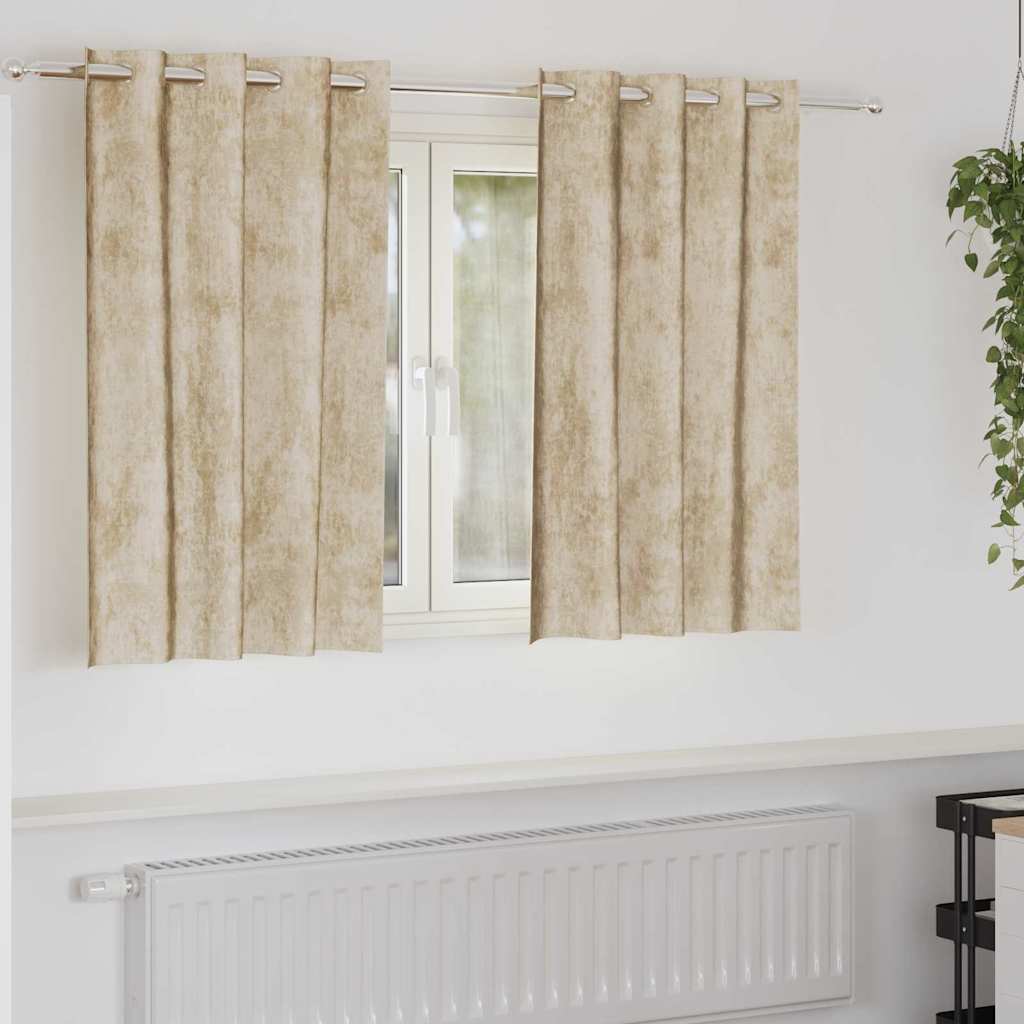 Samtvorhänge mit Vorhängen 2 pcs Weinrot 140 x 140 cm Samt