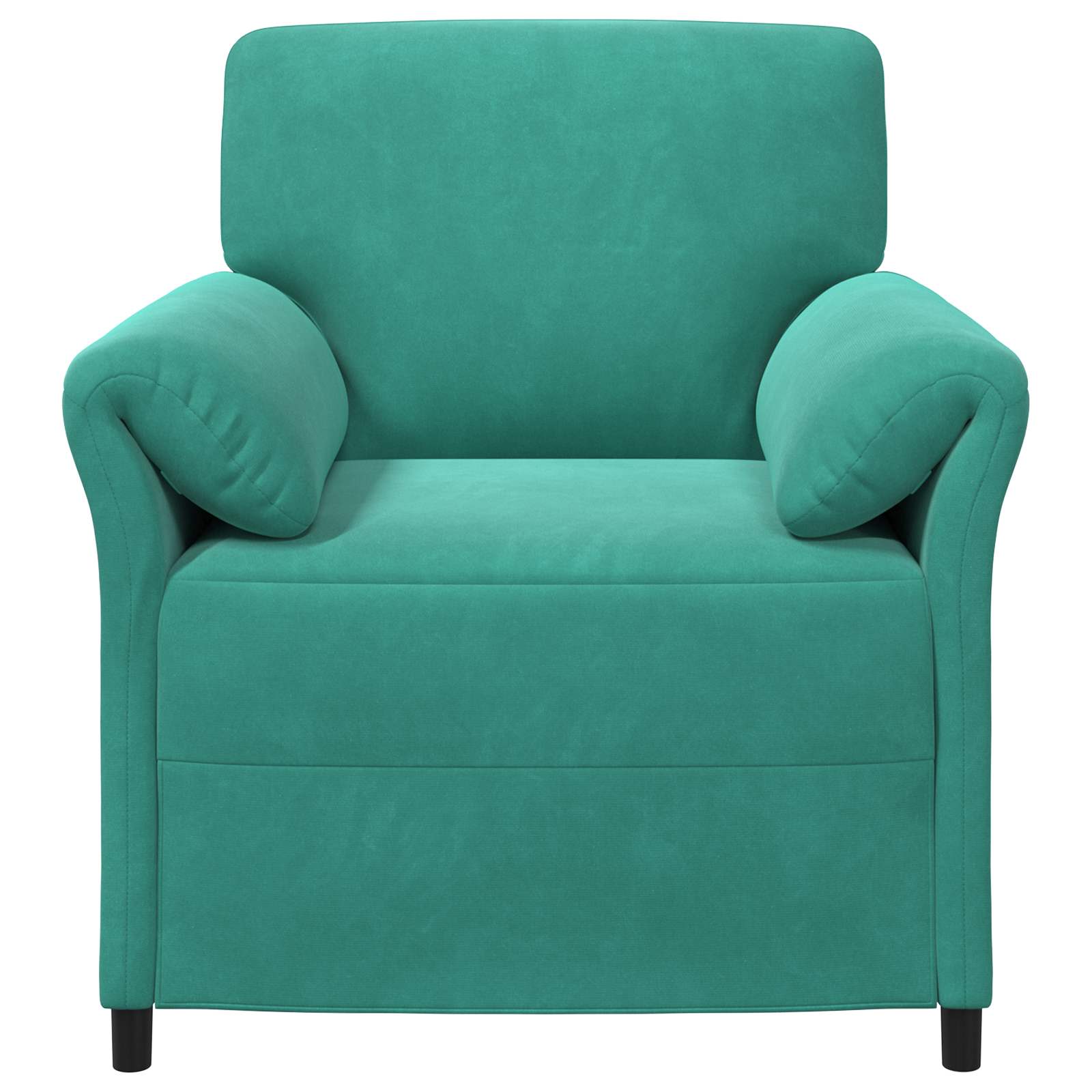 1-Sitzer Sofa Hellgrau 88 x 83 x 95 cm Samt