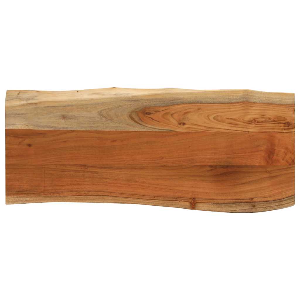 Tischplatte 40x40x2,5 cm Rechteckig Massivholz Akazie Baumkante