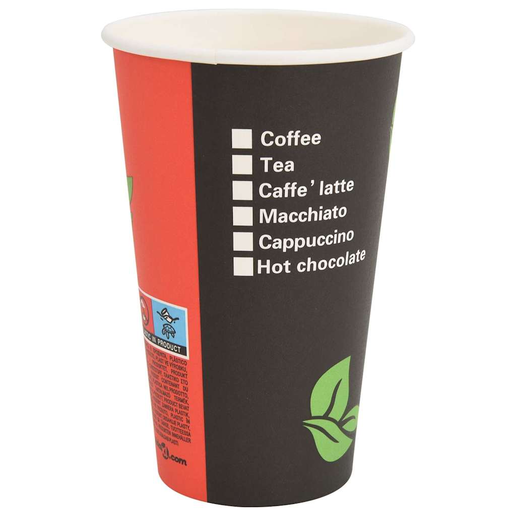 1000 Stk. Einweg-Kaffeebecher Pappe 120 ml (4 oz)
