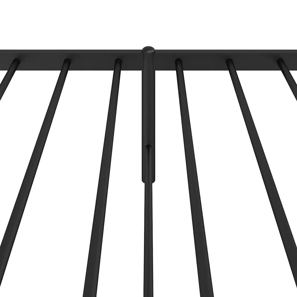 Bettgestell Metall Schwarz 75x190 cm