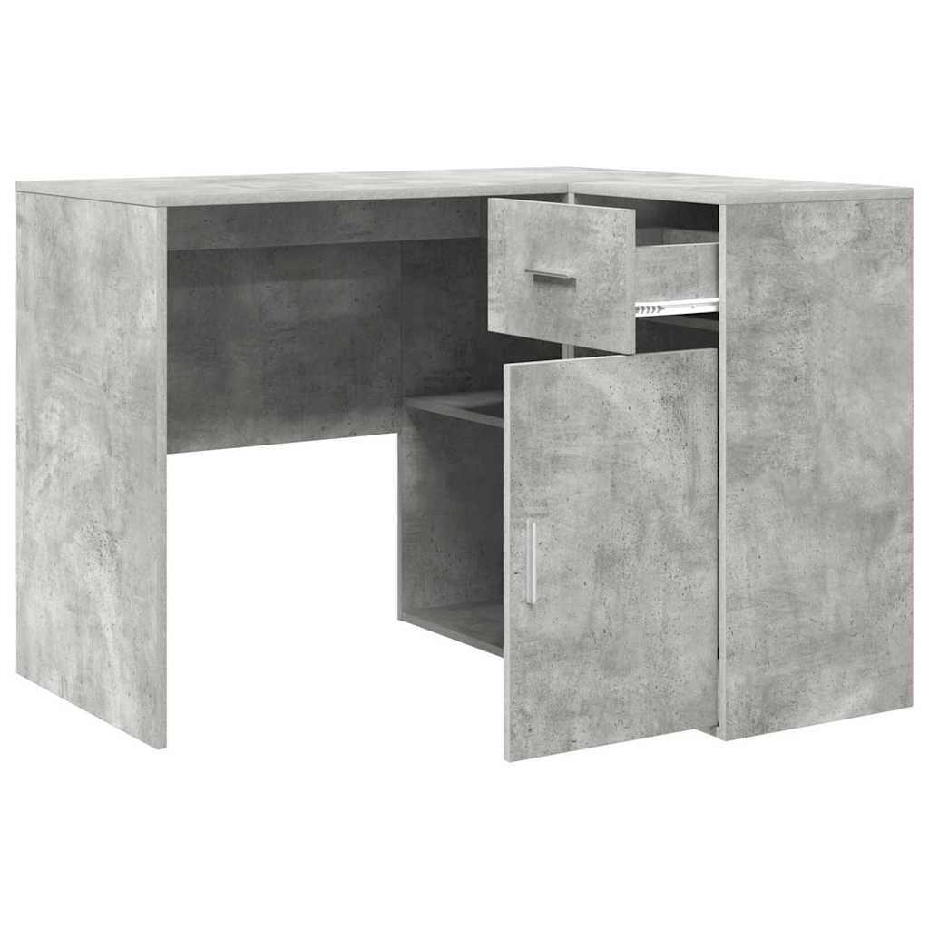 Eck-Schreibtisch Schwarz Eichen-Optik 102 x 88 x 75 cm