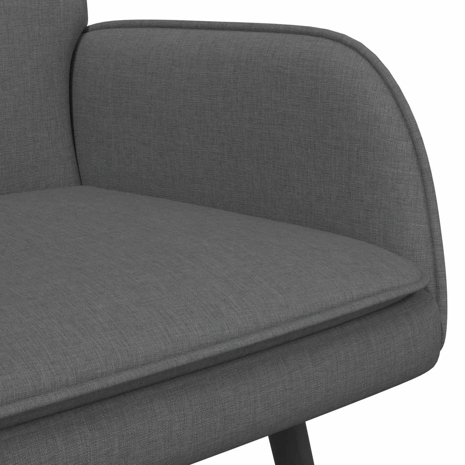 2-Sitzer Sofa Hellgrau 115 x 61 x 87 cm Stoff