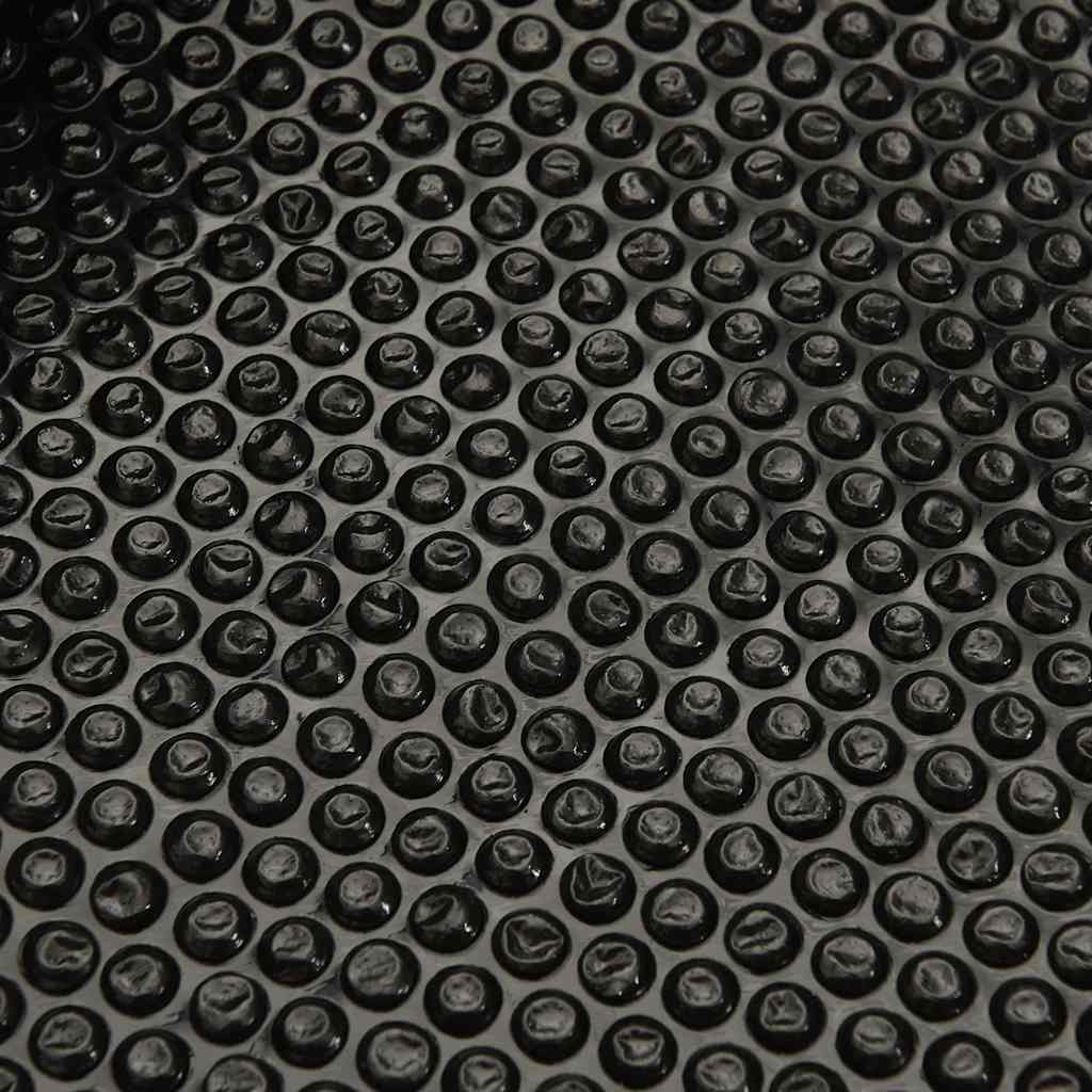 Solar Poolabdeckung 1000 x 500 cm 110 μm Quadratisch PE Schwarz