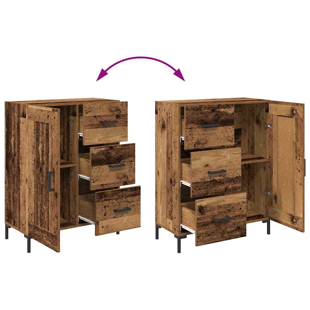 Highboard Hochglanz-Weiß 69,5x34x180 cm Holzwerkstoff