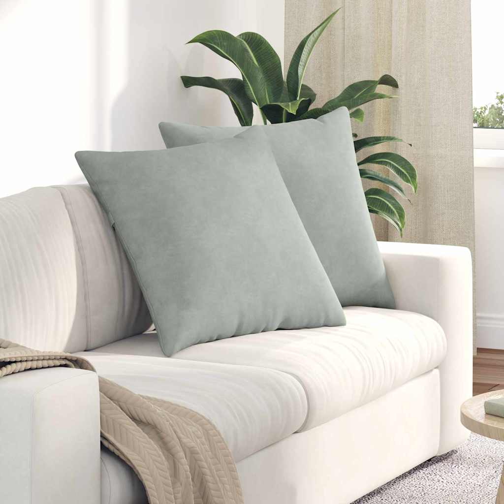 Sofakissen 2 Stück Blau 50 x 30 cm Cordstoff