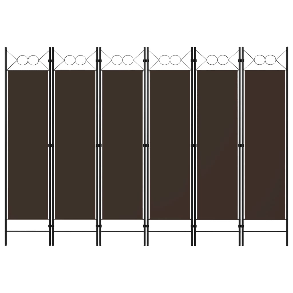 5-tlg. Raumteiler Anthrazit 200 x 180 cm