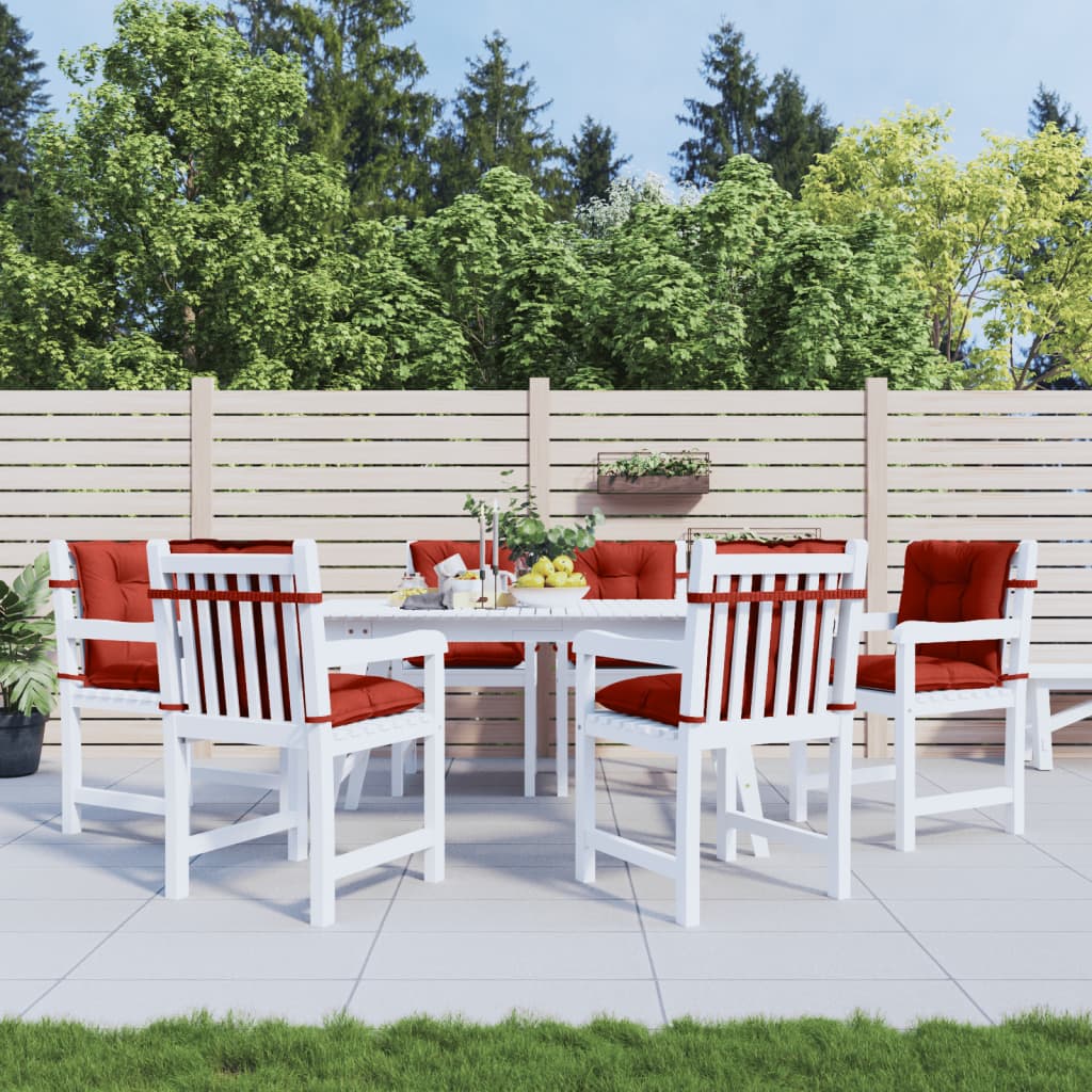 Niedriglehner-Auflagen 2 Stk Melange Anthrazit 100x50x7cm Stoff
