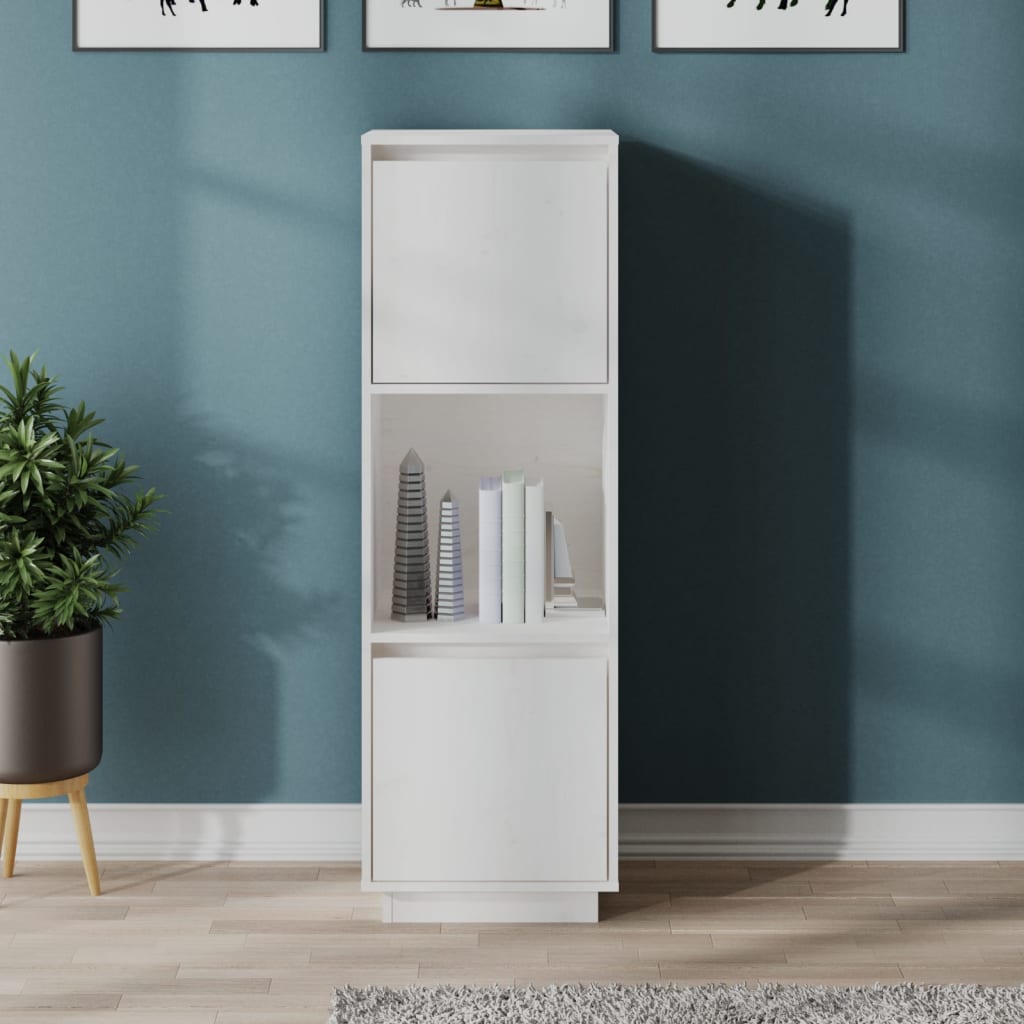 Highboard 38x35x117 cm Massivholz Kiefer