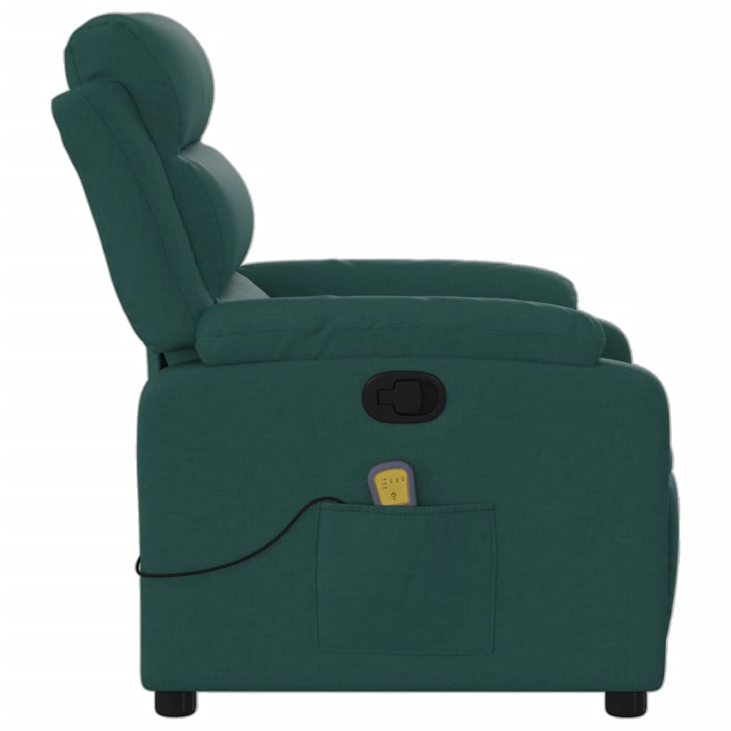 Massage-Relaxsessel, hellgrauer Stoff
