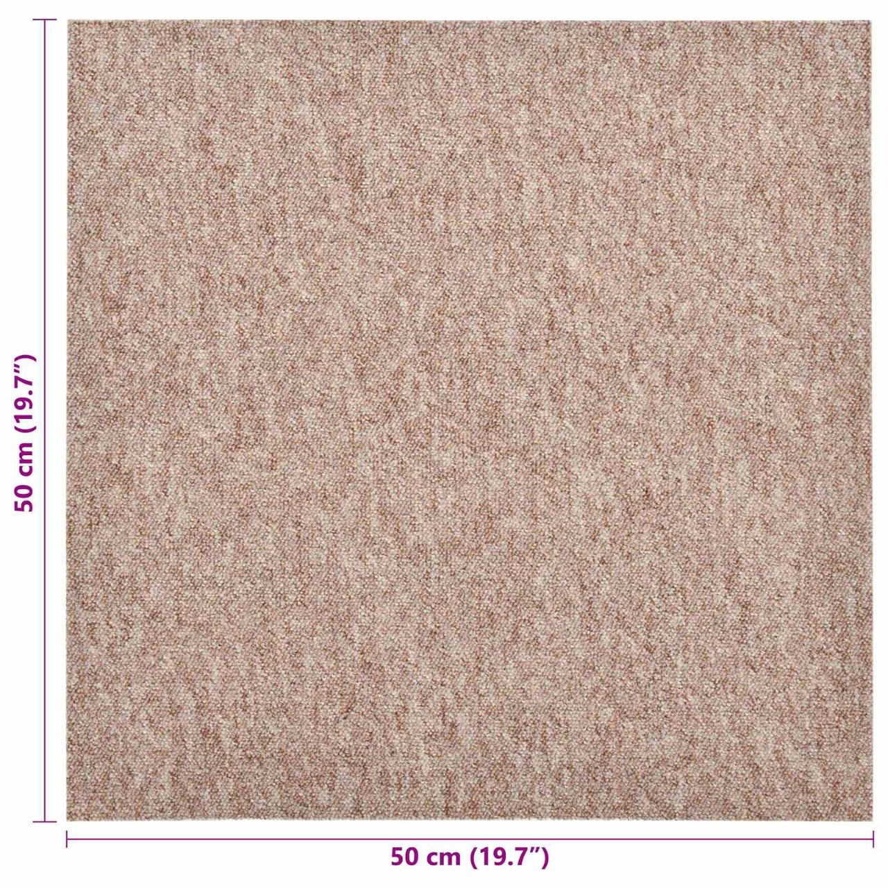 Teppich 20 pcs Gestreiftes Anthrazit 50 x 50 cm