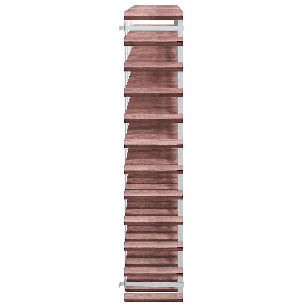 Weinregal für 42 Flaschen Braun Massivholz Kiefer
