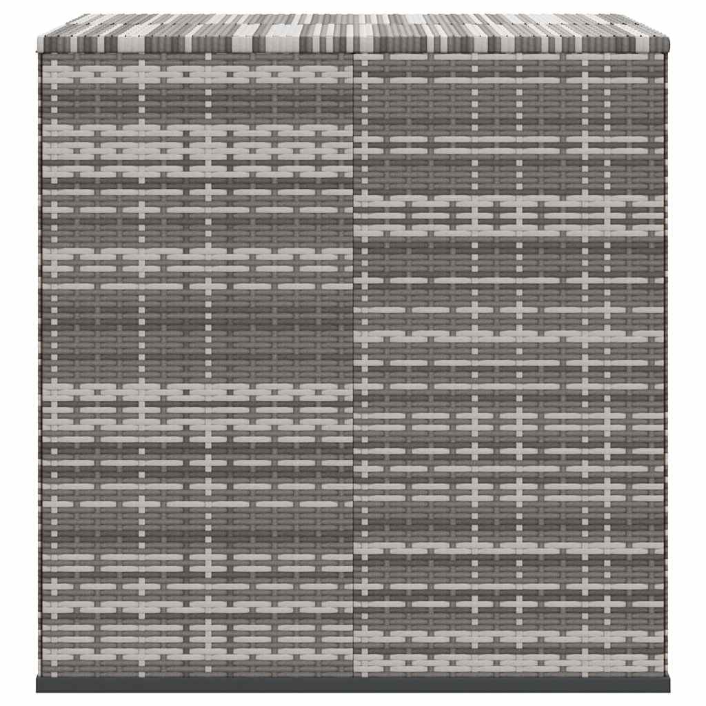 Garten-Kissenbox PE Rattan 100x49x103,5 cm Schwarz