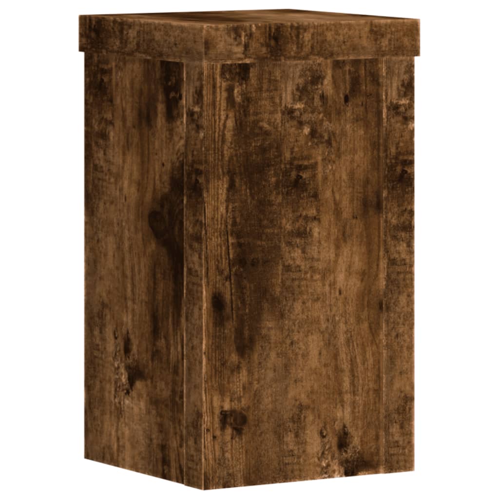 Pflanzenständer 2 Stk. Weiß 33x33x100 cm Holzwerkstoff