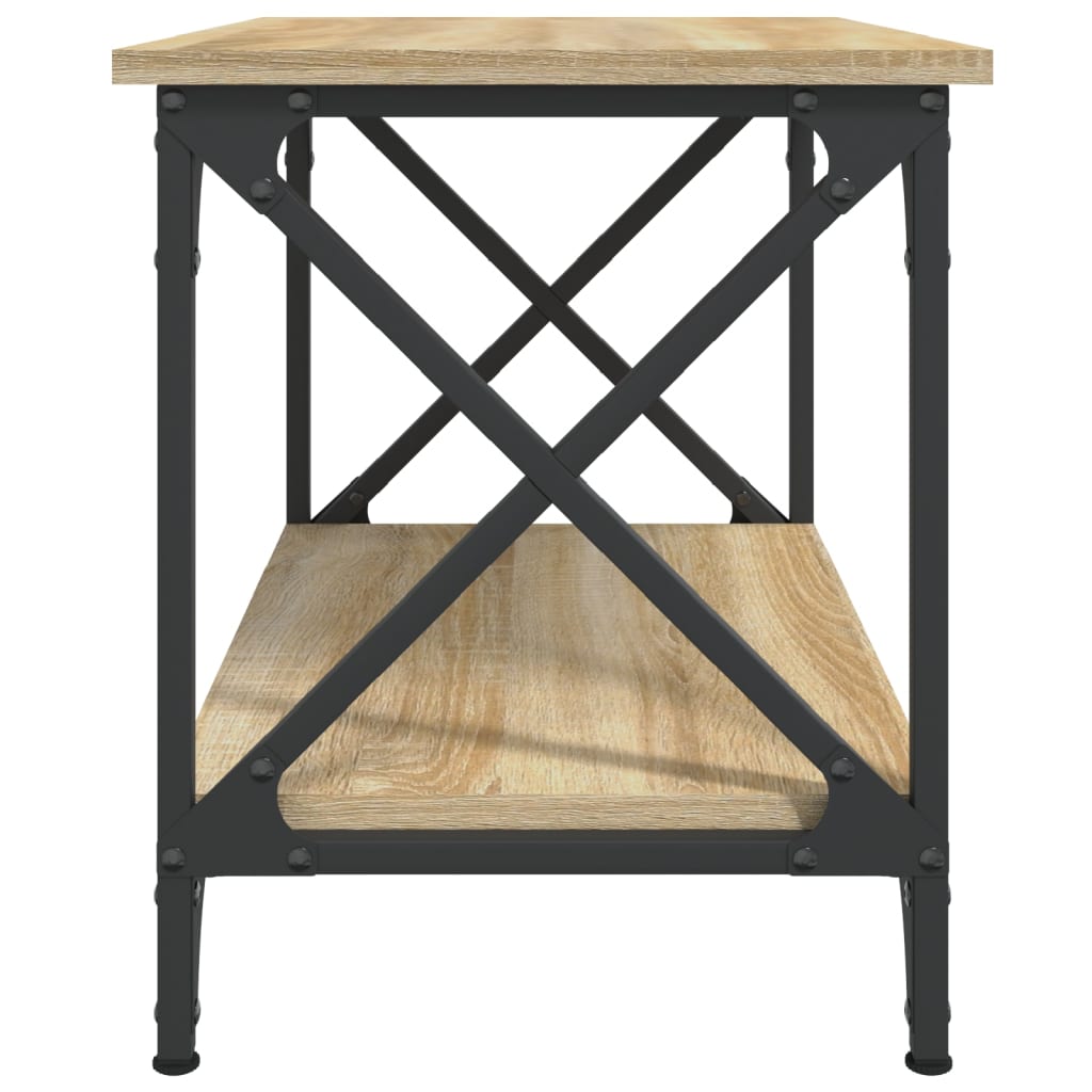 Beistelltisch Schwarz 55x38x45 cm Holzwerkstoff