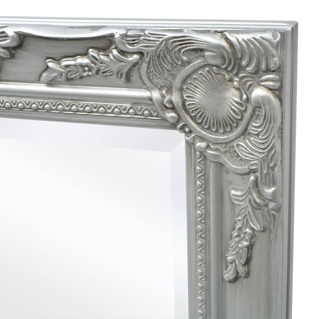 Wandspiegel im Barock-Stil 100x50 cm Weiß