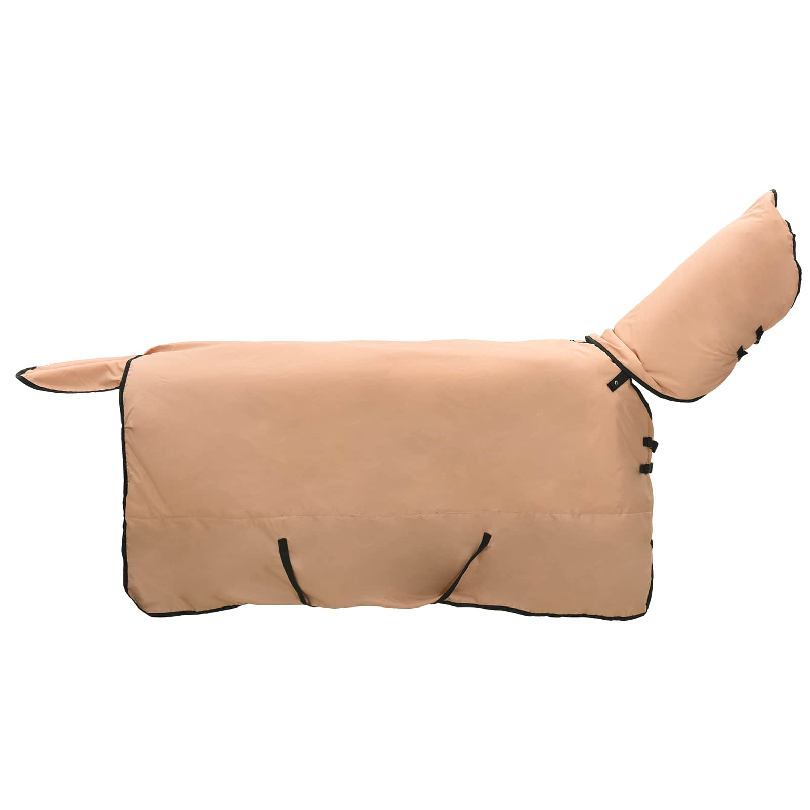 Pferdedecke Dunkelgrün und Schwarz 75 cm Polyester