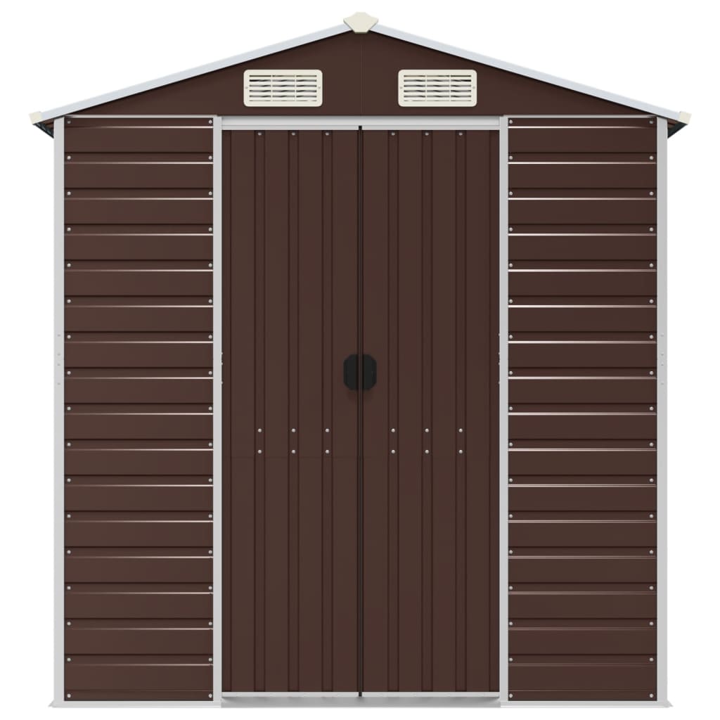 Gerätehaus Grün 191x130x198 cm Verzinkter Stahl