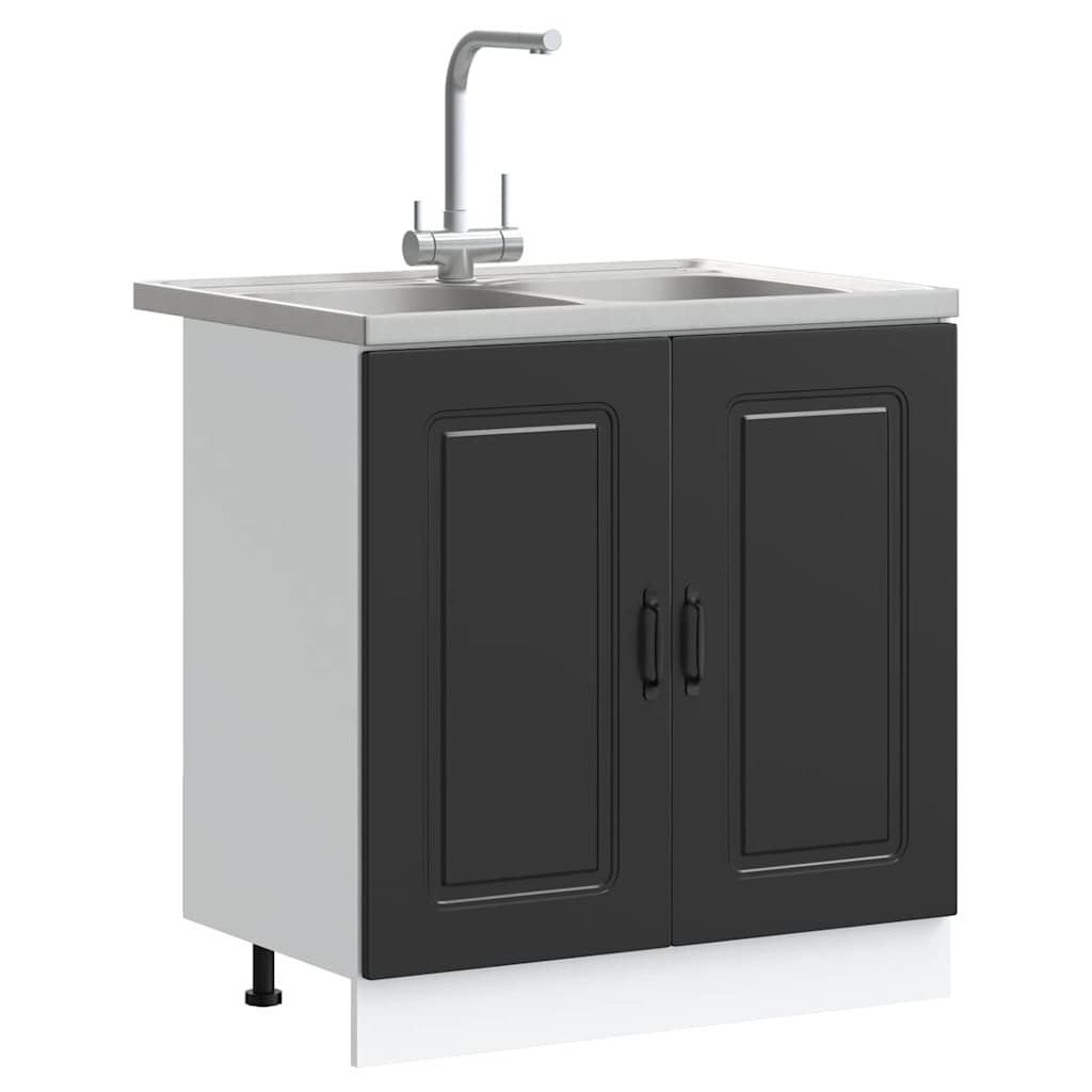 Küchenschrank Kalmar Weiß 80 x 46 x 81.5 cm Holzwerkstoff