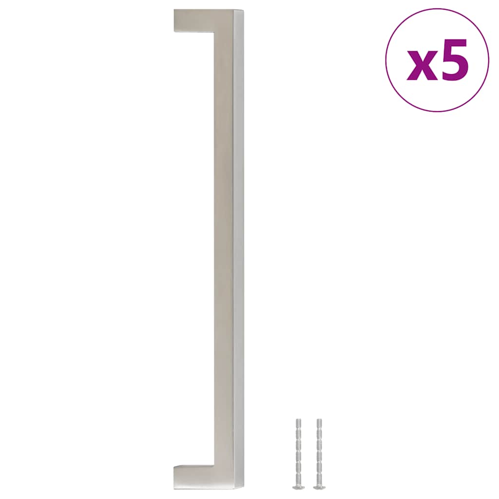 Möbelgriffe 10 Stk. Silbern 64 mm Edelstahl