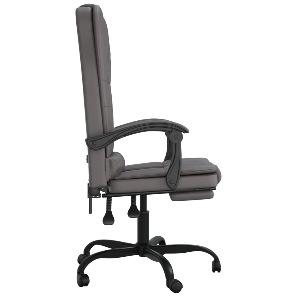 Bürostuhl mit Massagefunktion Schwarz Kunstleder