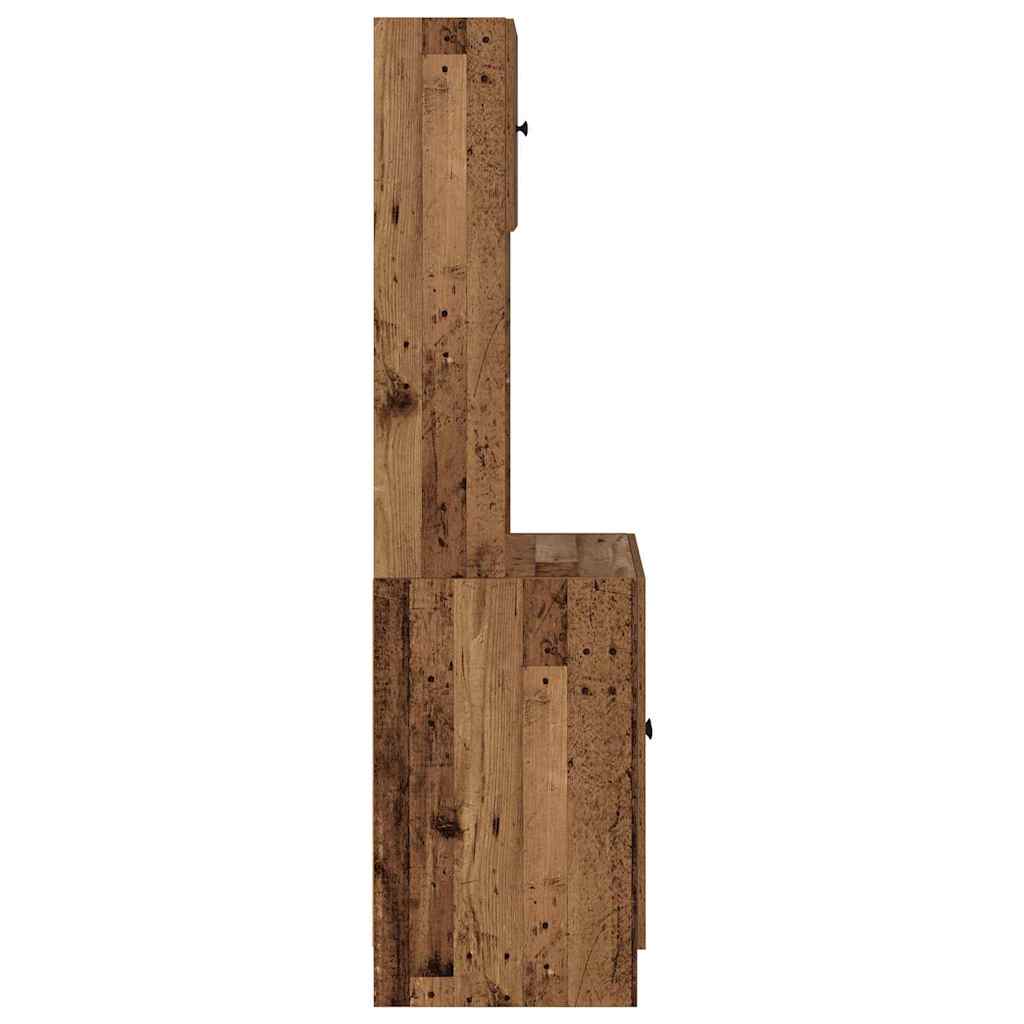 Küchenschrank Weiß 60x50x180 cm Holzwerkstoff