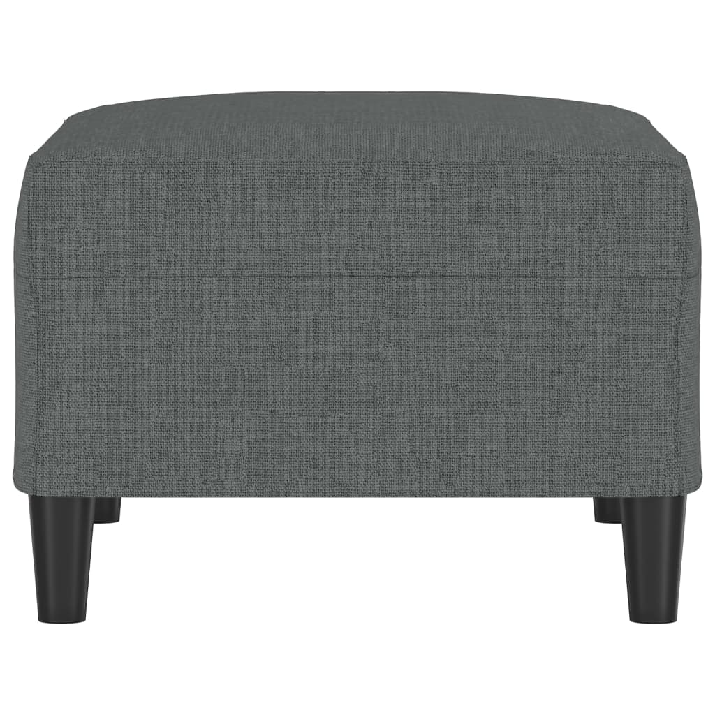 Fußhocker Hellgrau 60x50x41 cm Stoff