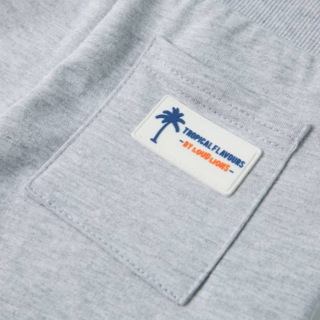 Kindershorts mit Kordelzug Dunkelblau Melange 140