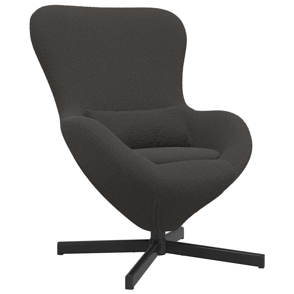 Eiersessel Hellgrau 63 x 73 x 90 cm Stoff