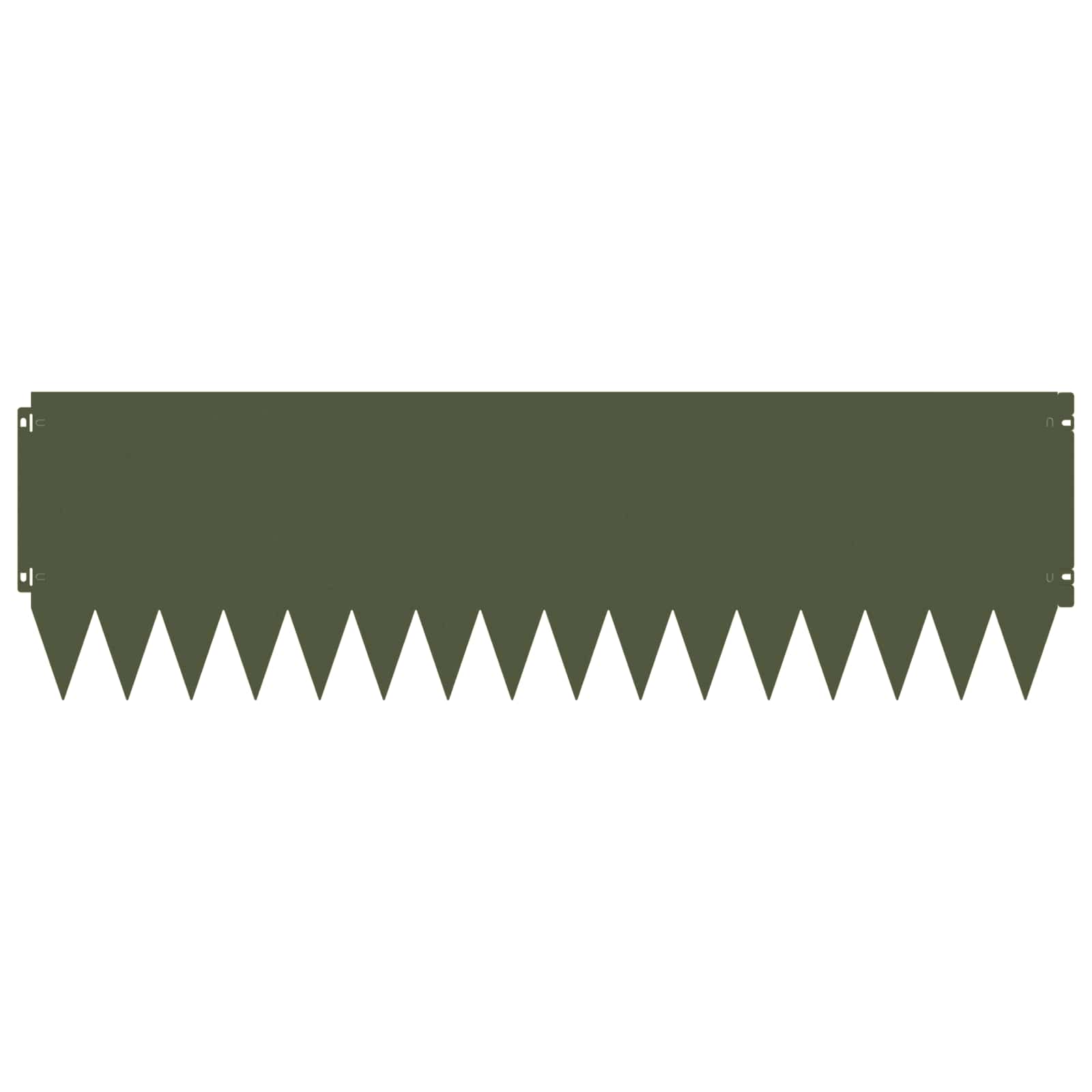 Raseneinfassung 10 pcs 103 x 10 cm Stahl Schwarz
