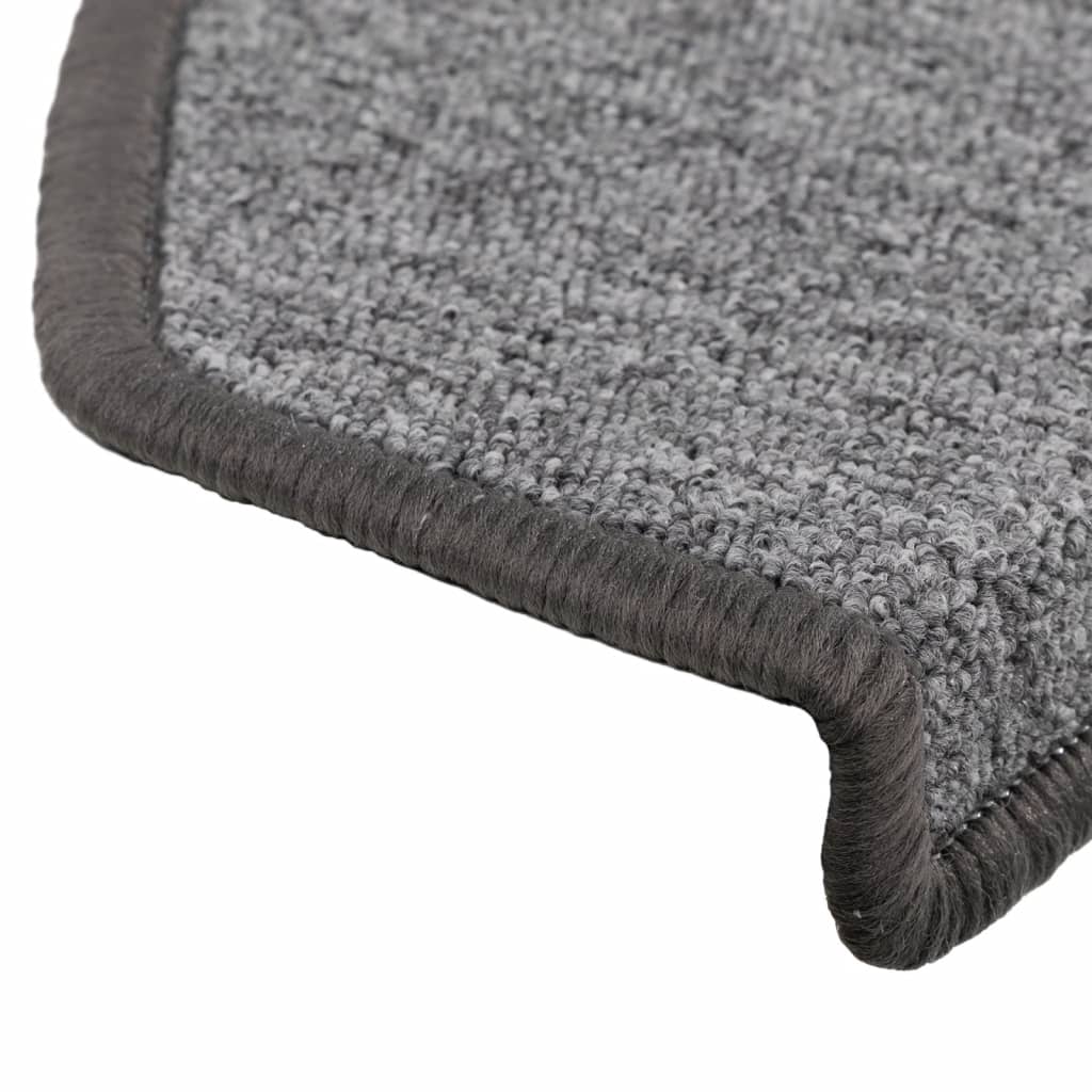 Stufenmatten 15 Stk. 56x17x3 cm Anthrazit Halbrund