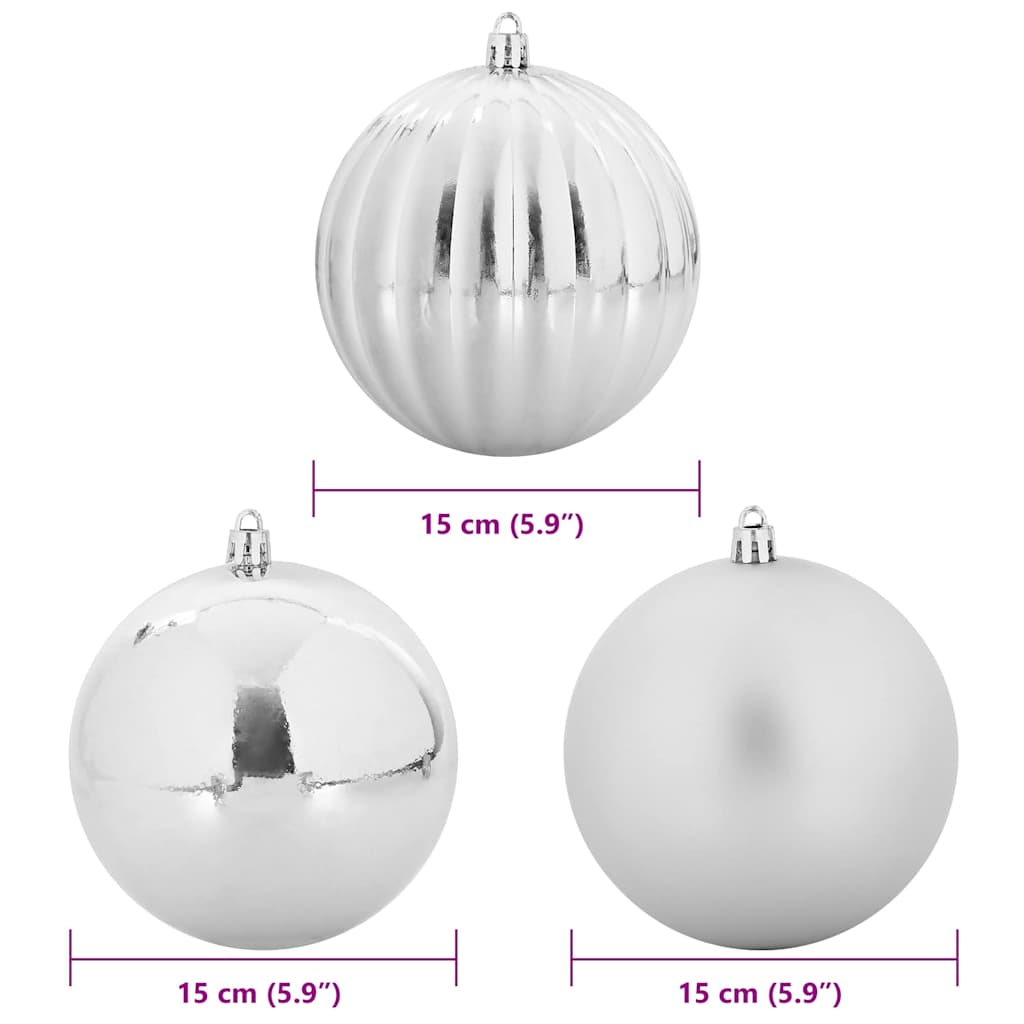 Weihnachtsbaumkugel Set XL 9 pcs Rot Kunststoff